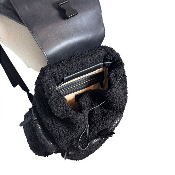 Caraa x Free People Sherpa Small Cirrus Backpack in black